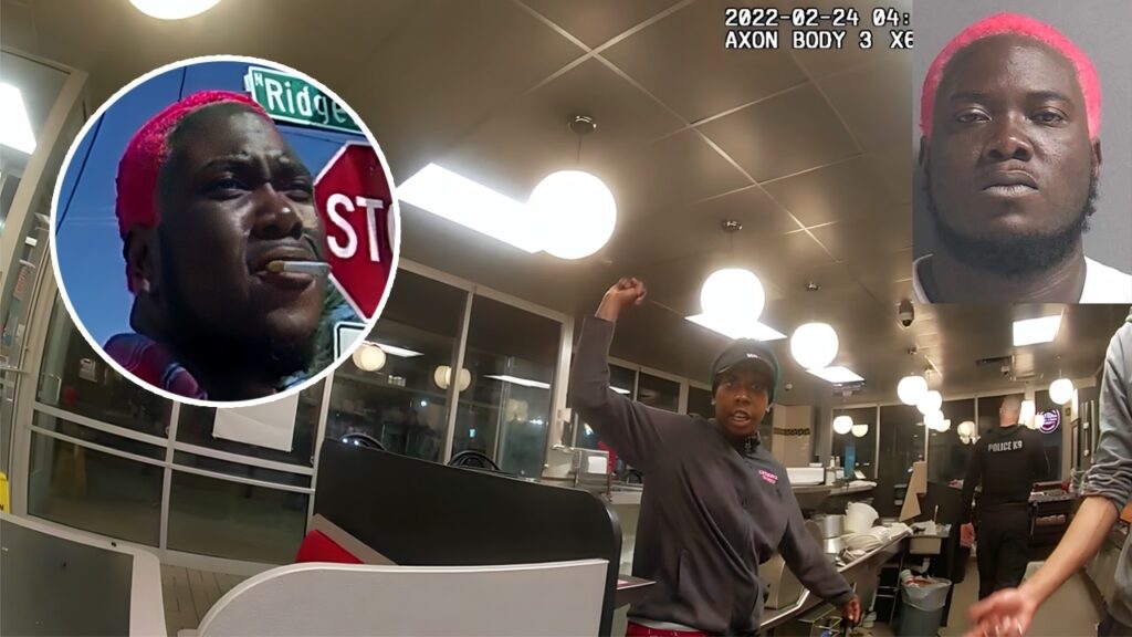 Pink-Haired Man Attacks Random Woman with a Machete — Acts Like Nothing Happened