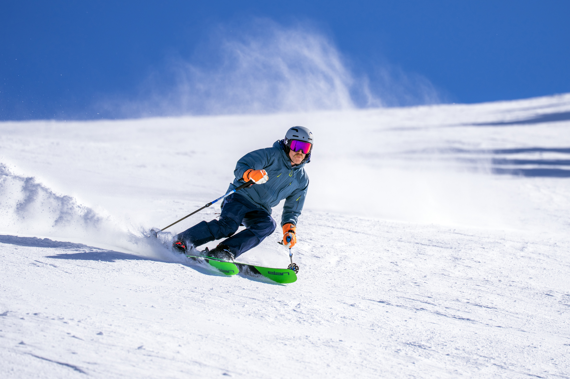 testing all-mountain skis 