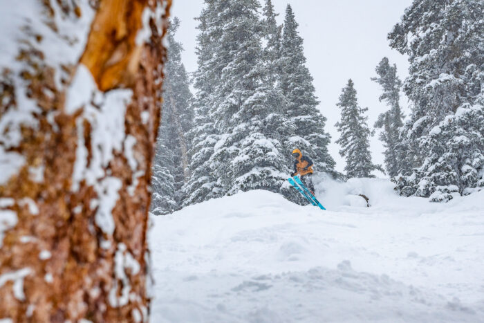 testing all-mountain skis 