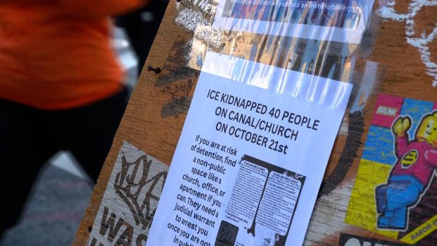 Flyer Warns of ICE Activity