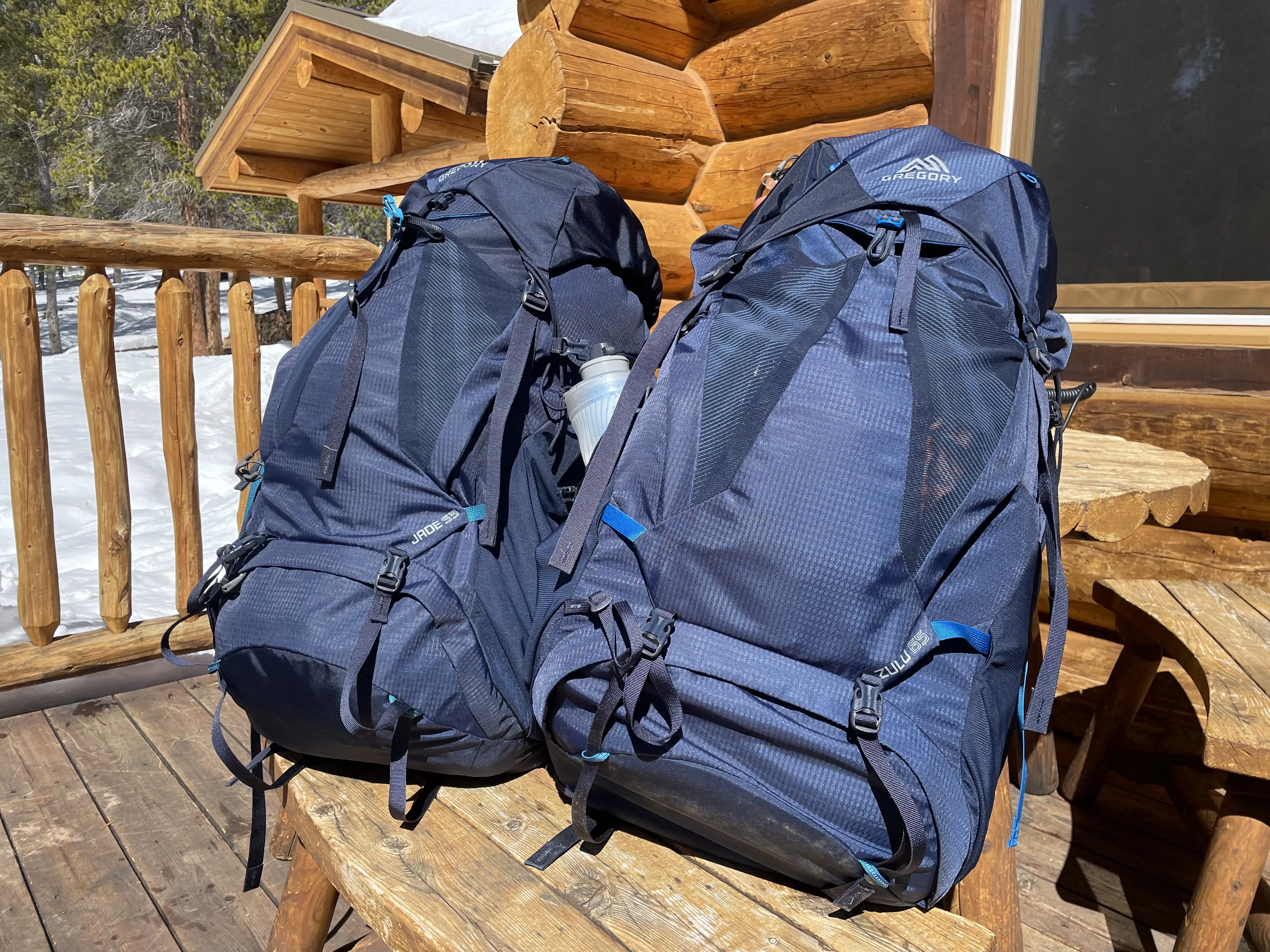 The Gregory Jade and Zulu backpack