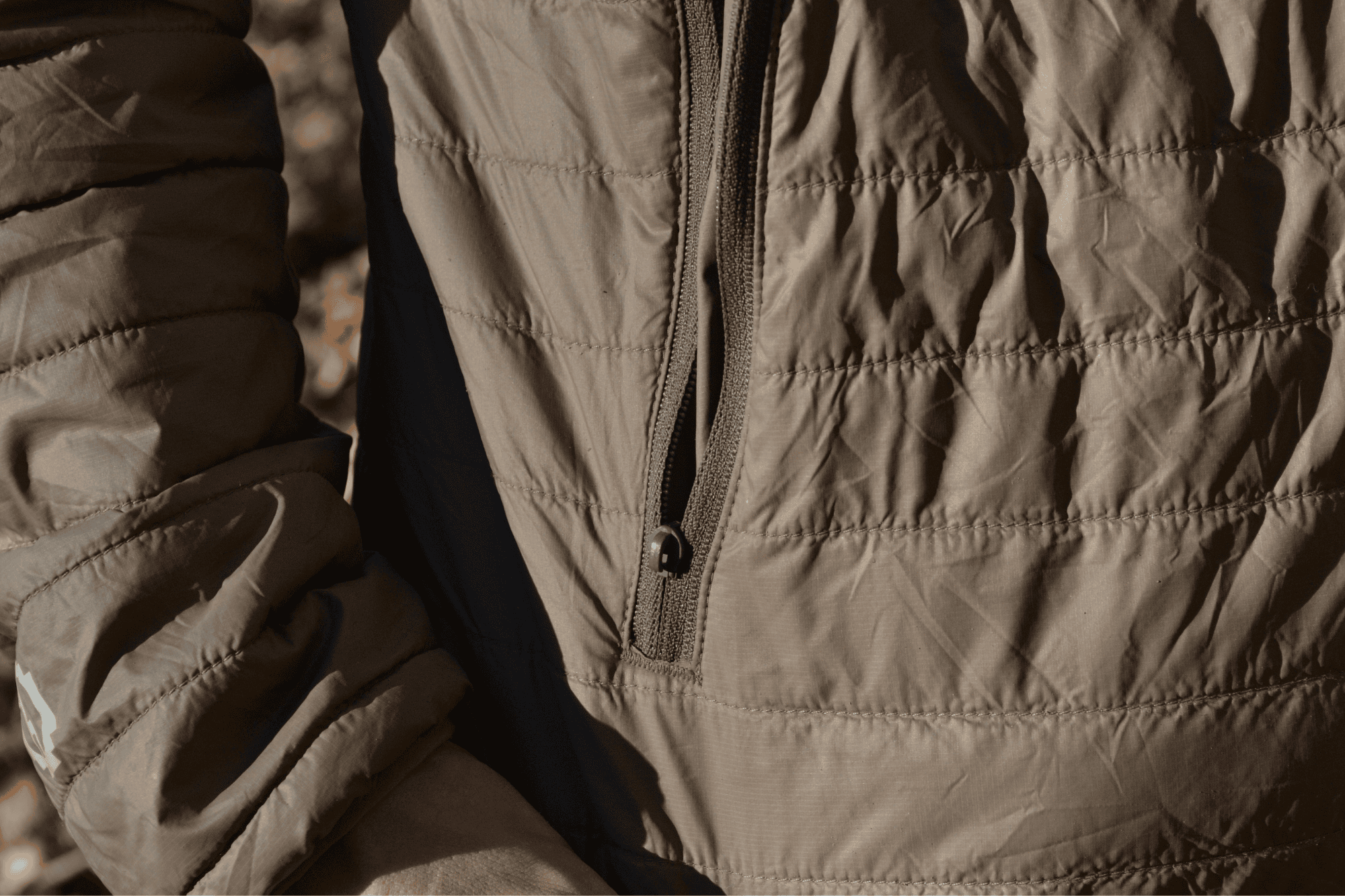 close up shot of broken zipper