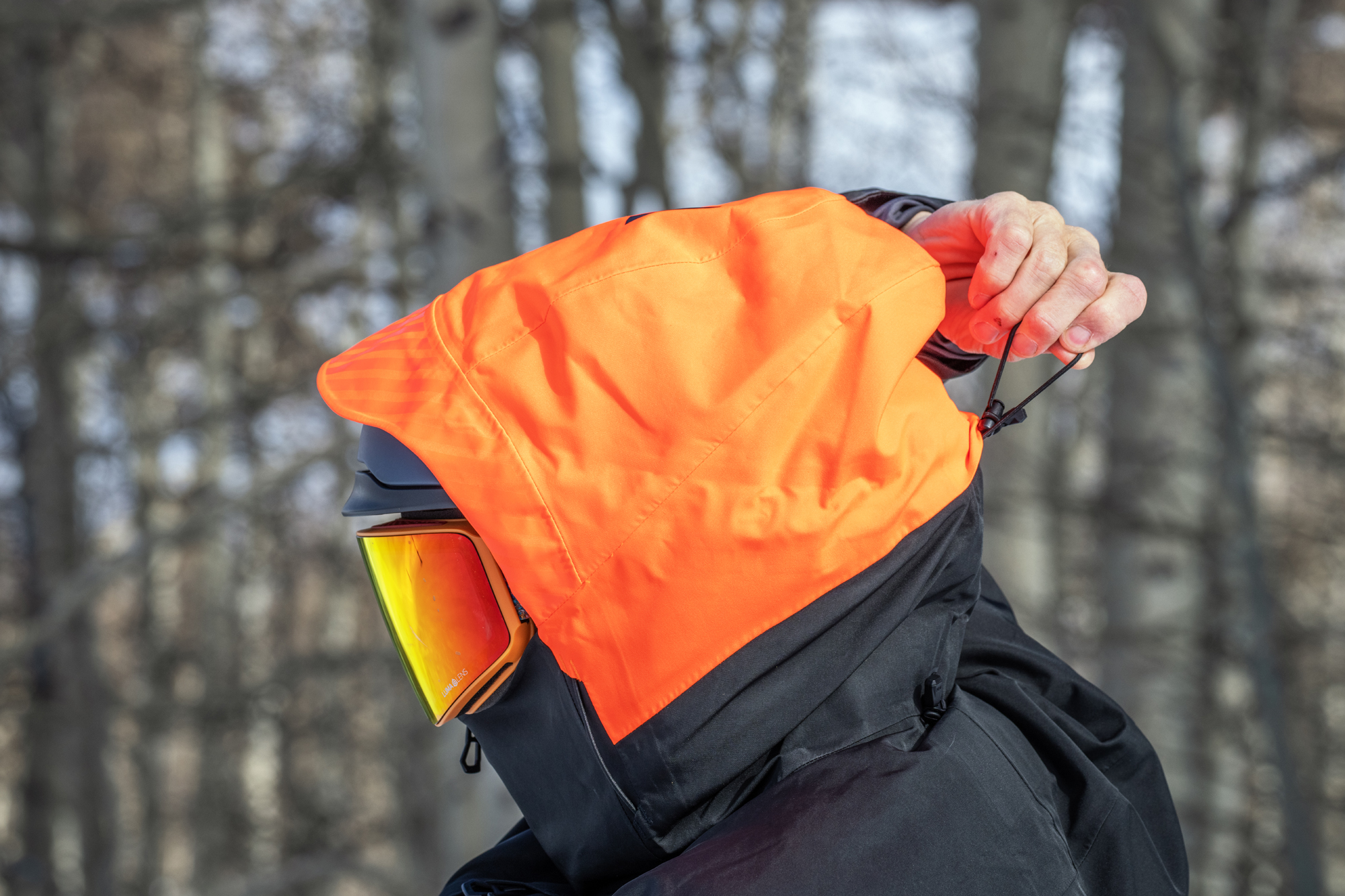 ski jacket hoods