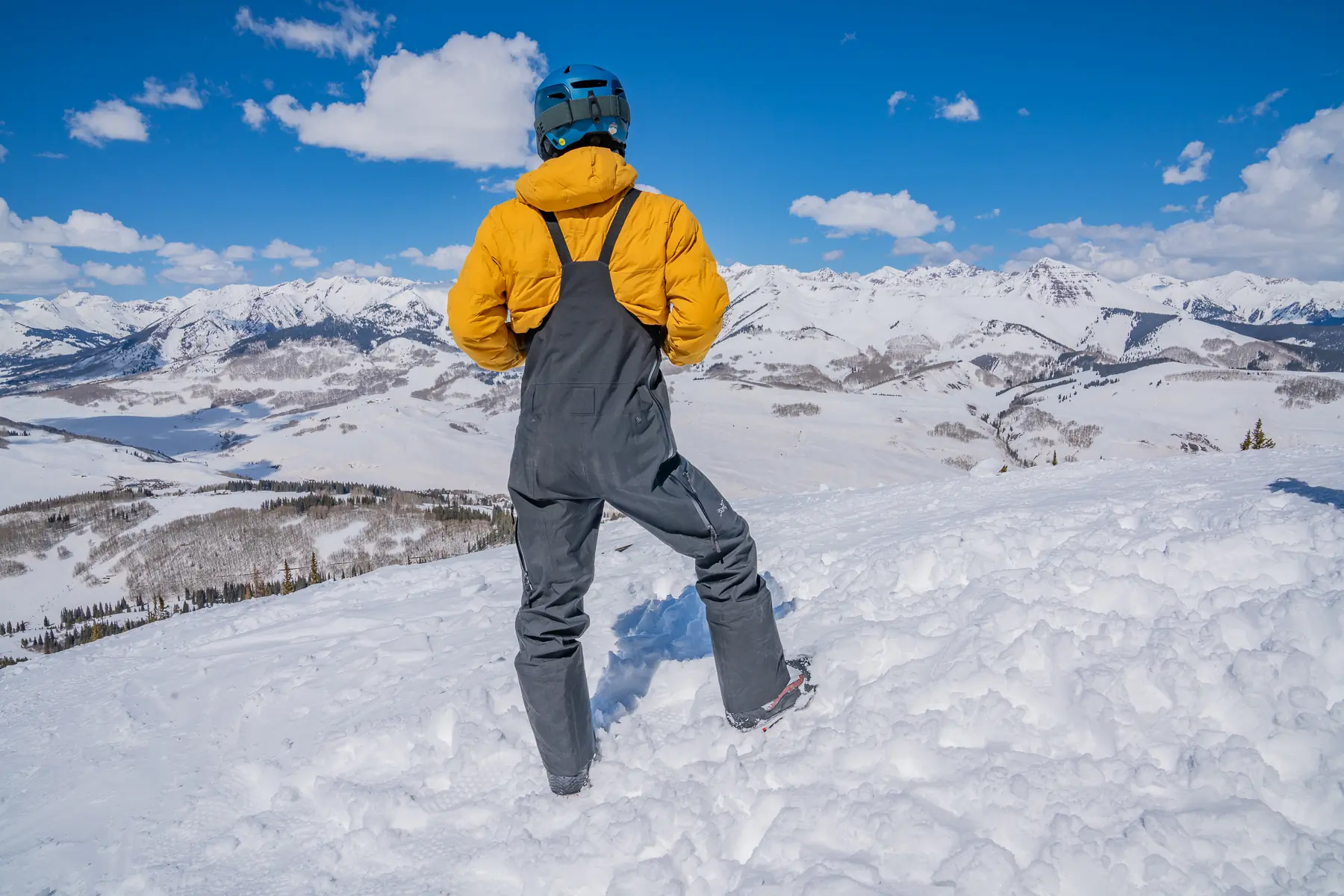 The Arc’teryx Sabre Men's Bib Pant are a winning premium design; (photo/Morgan Tilton)