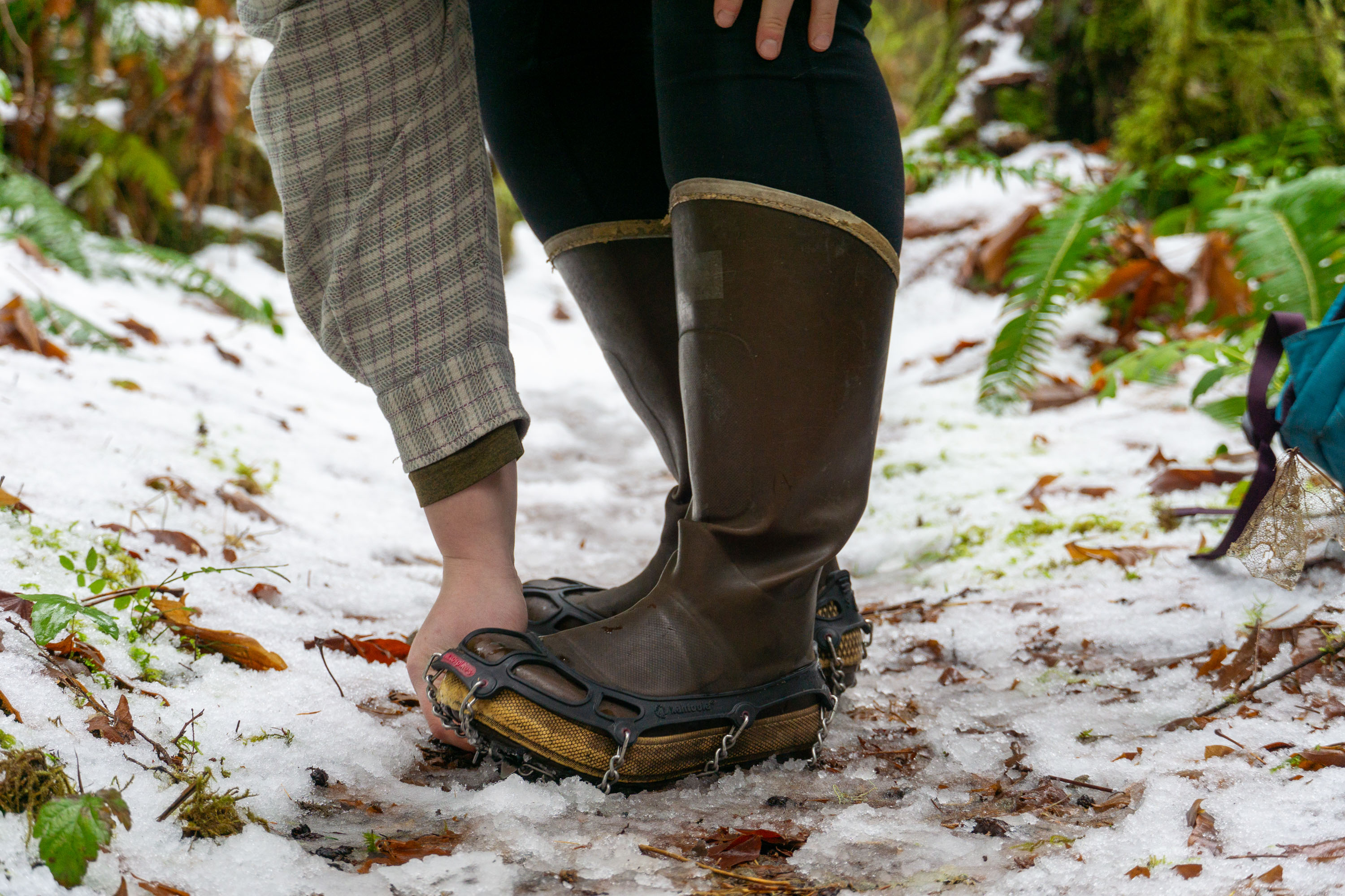 Best Winter Traction — Snowline on Rubber Boots