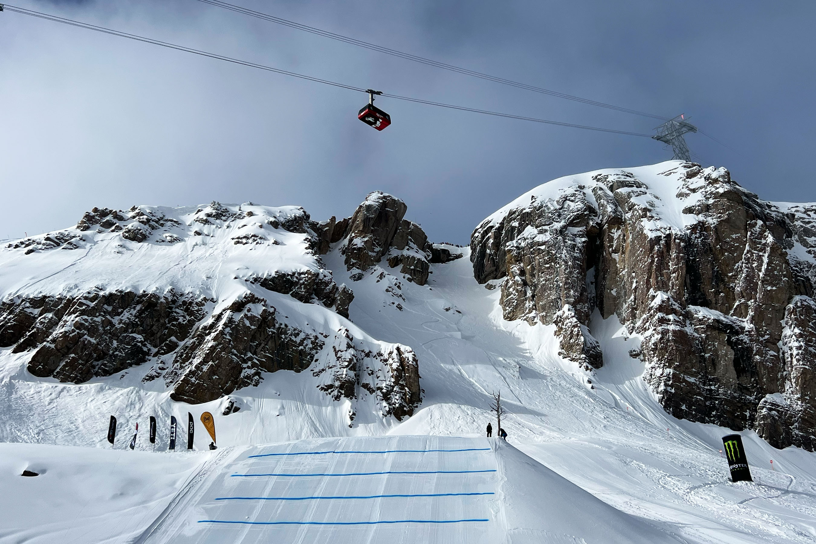 Corbet's Couloir during Kings& Queens competition. 