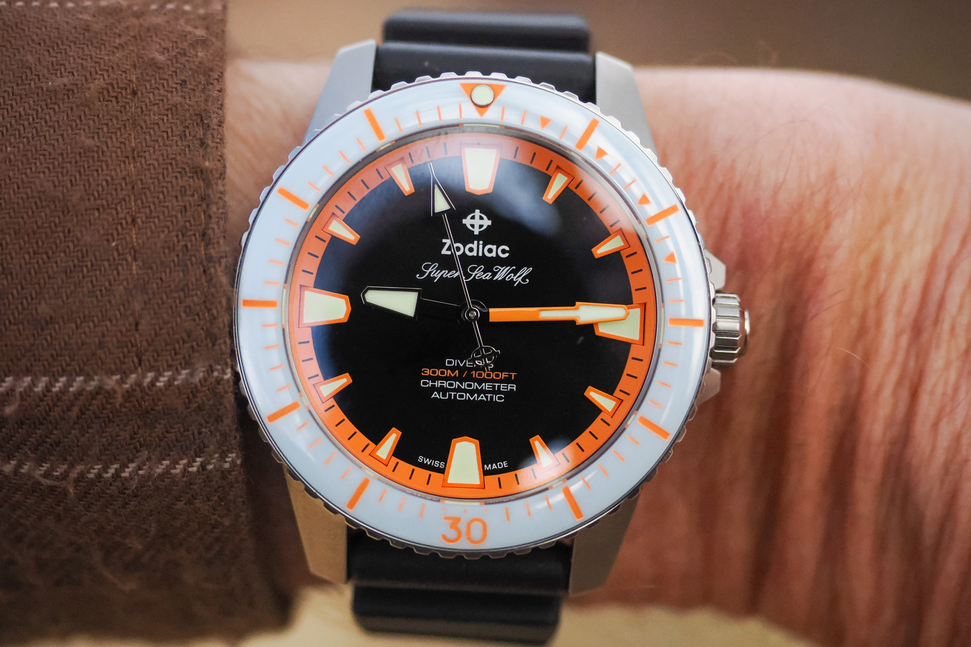 Zodiac X Giant Mouse Super Sea Wolf on wrist