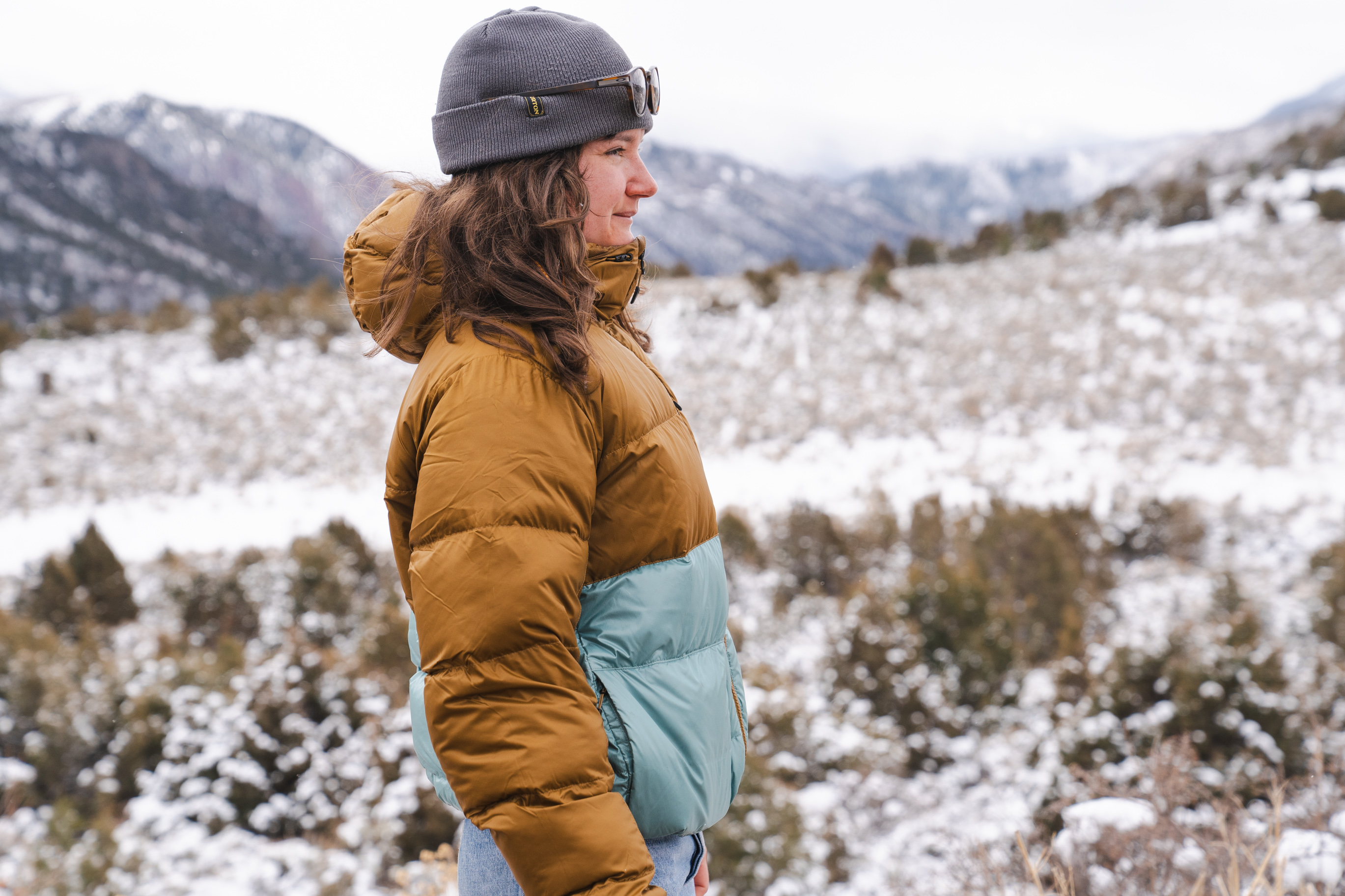 Twenty percent of the fill in the Marmot Women’s Guides Down Hoody is a plant-based fiber from kapok trees; (photo/Meghan LaHatte)