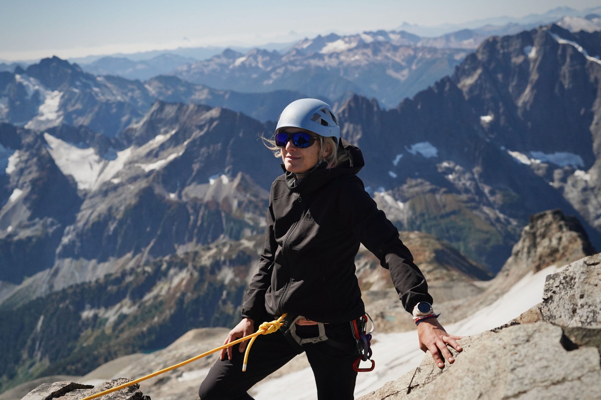 Testing fleece jackets in the N. Cascades