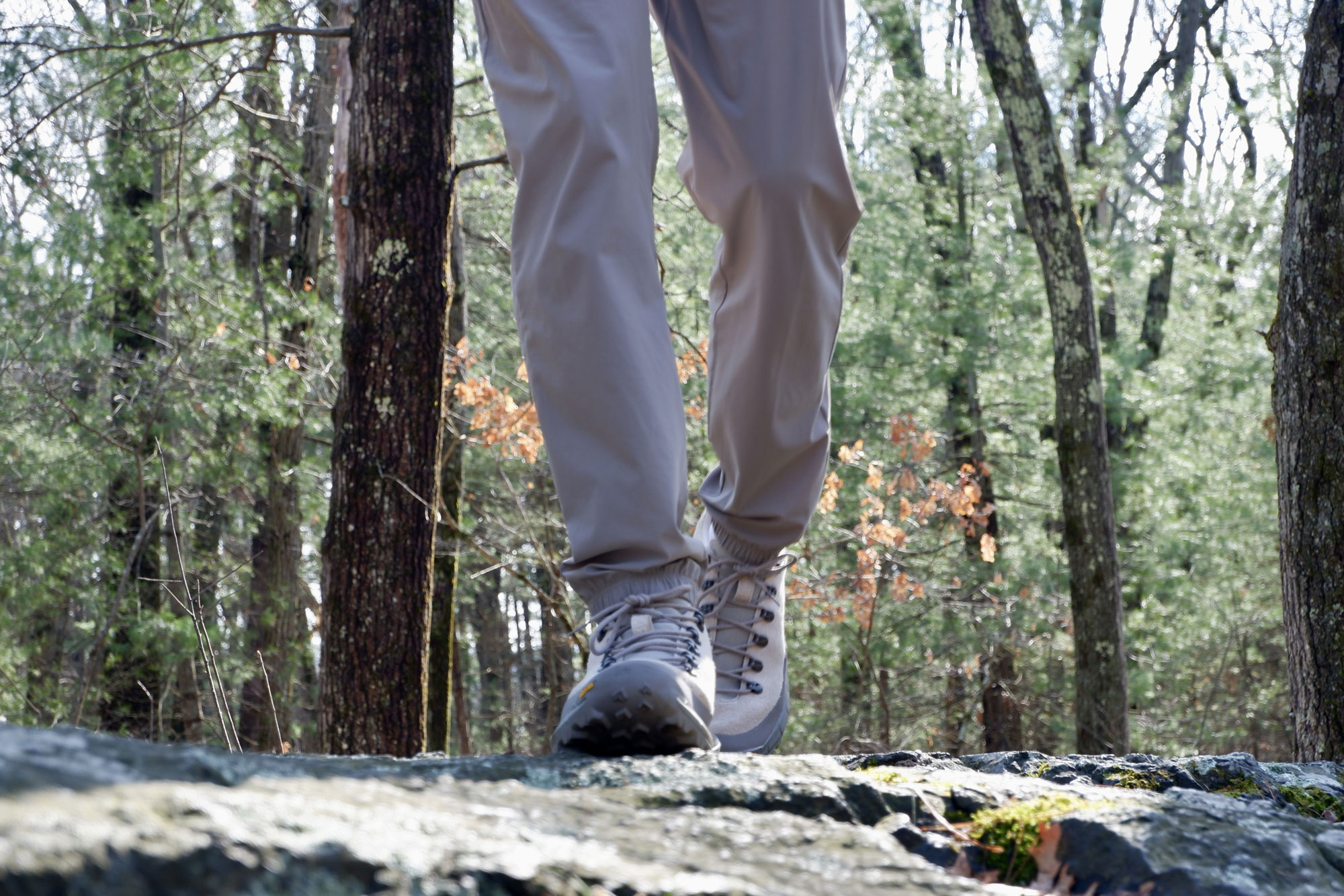 walking in Danner MTN45 shoes