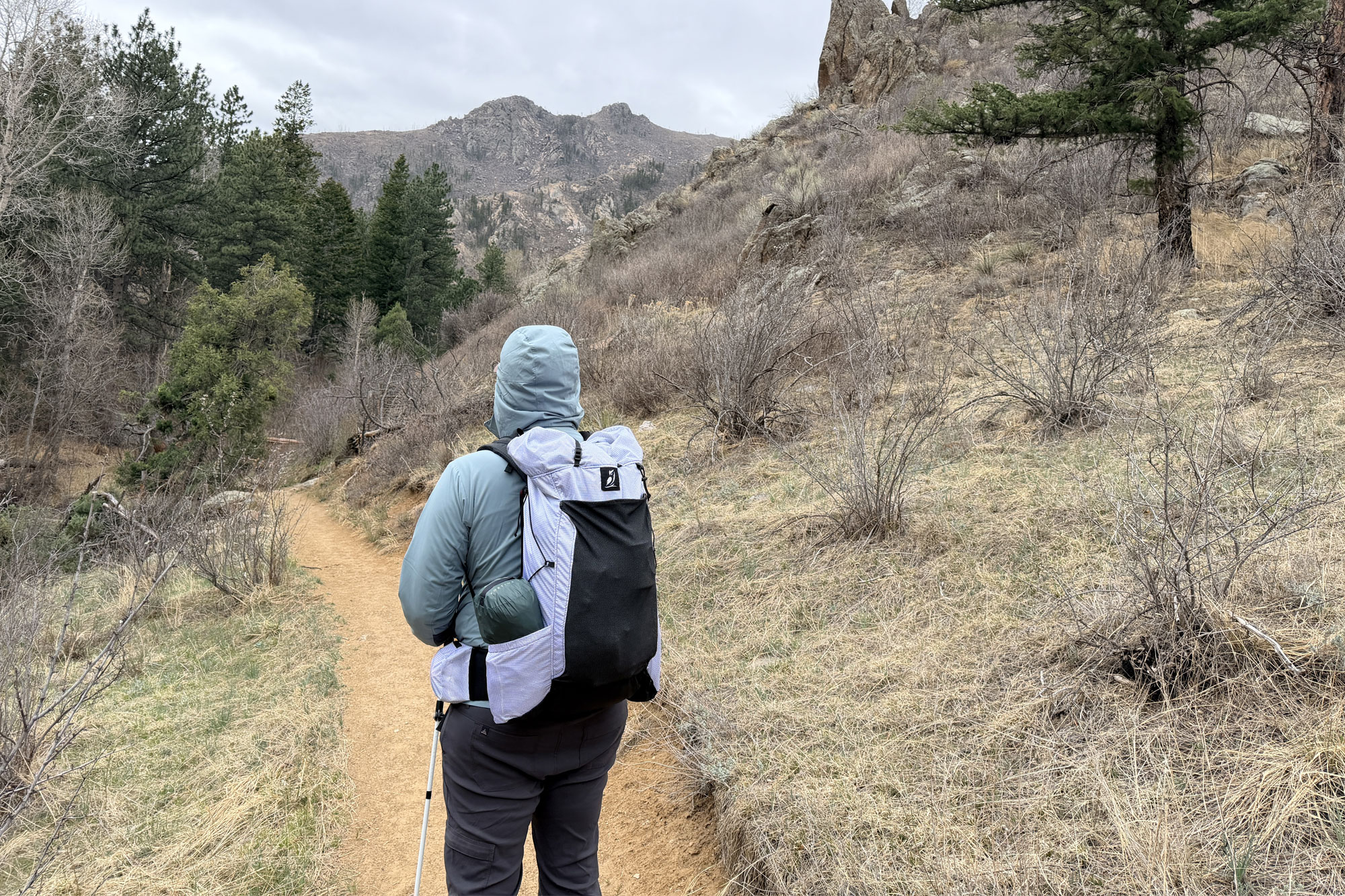 hiking with the Outdoor Vitals Carbon Evo 50 Backpack