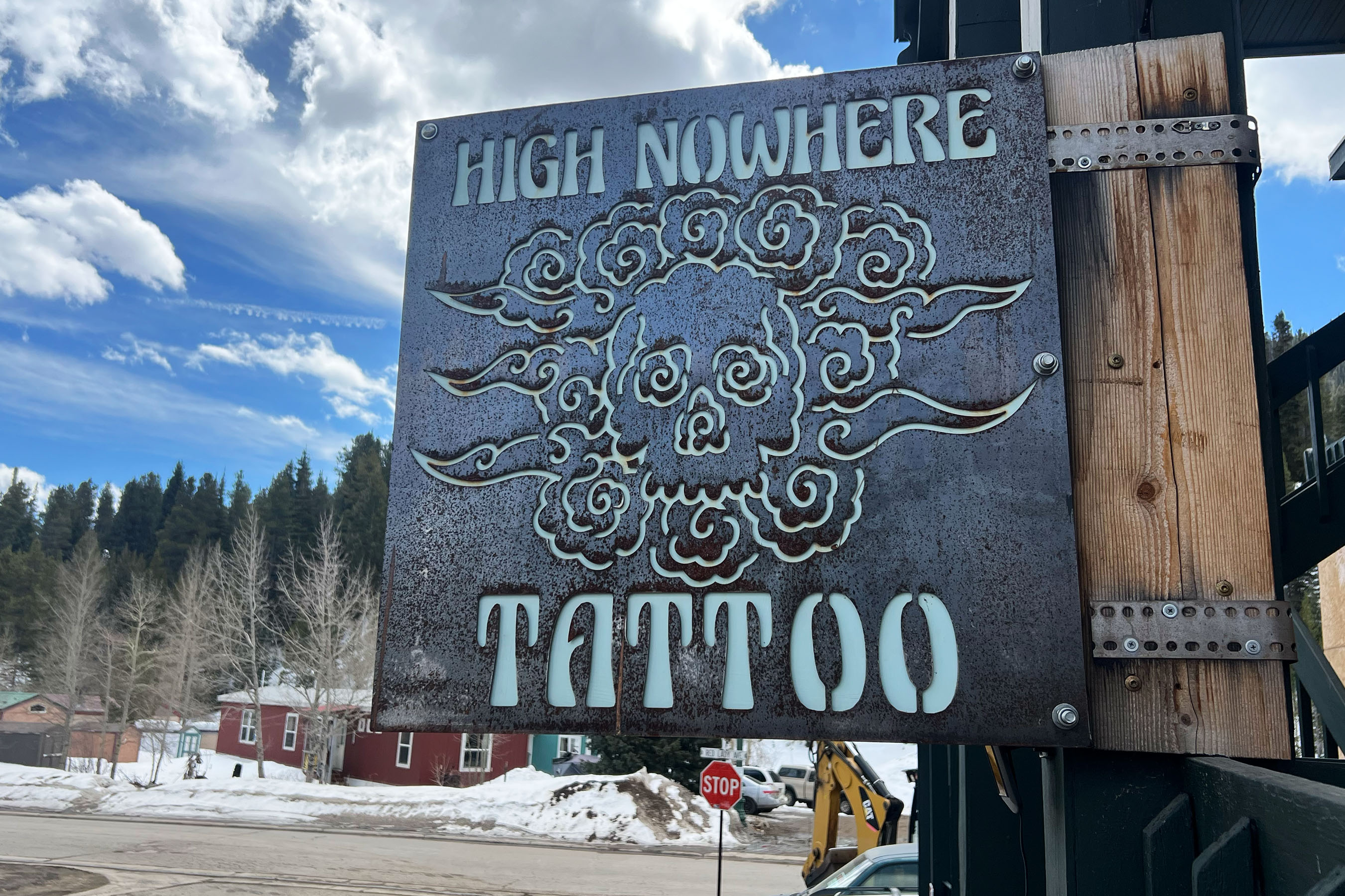 Alex Stevenson tattoo telemark ski topsheet artwork