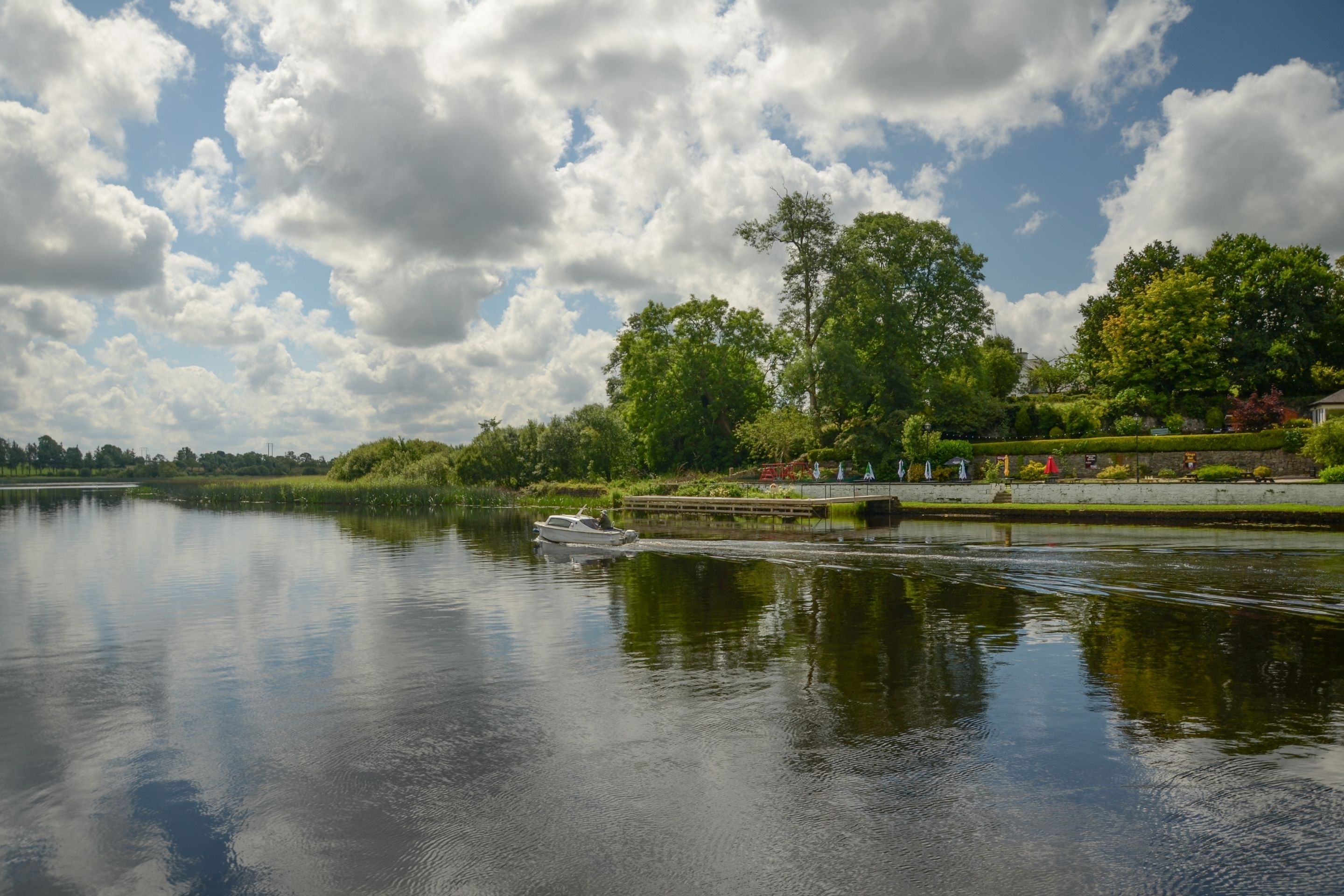 river with boat