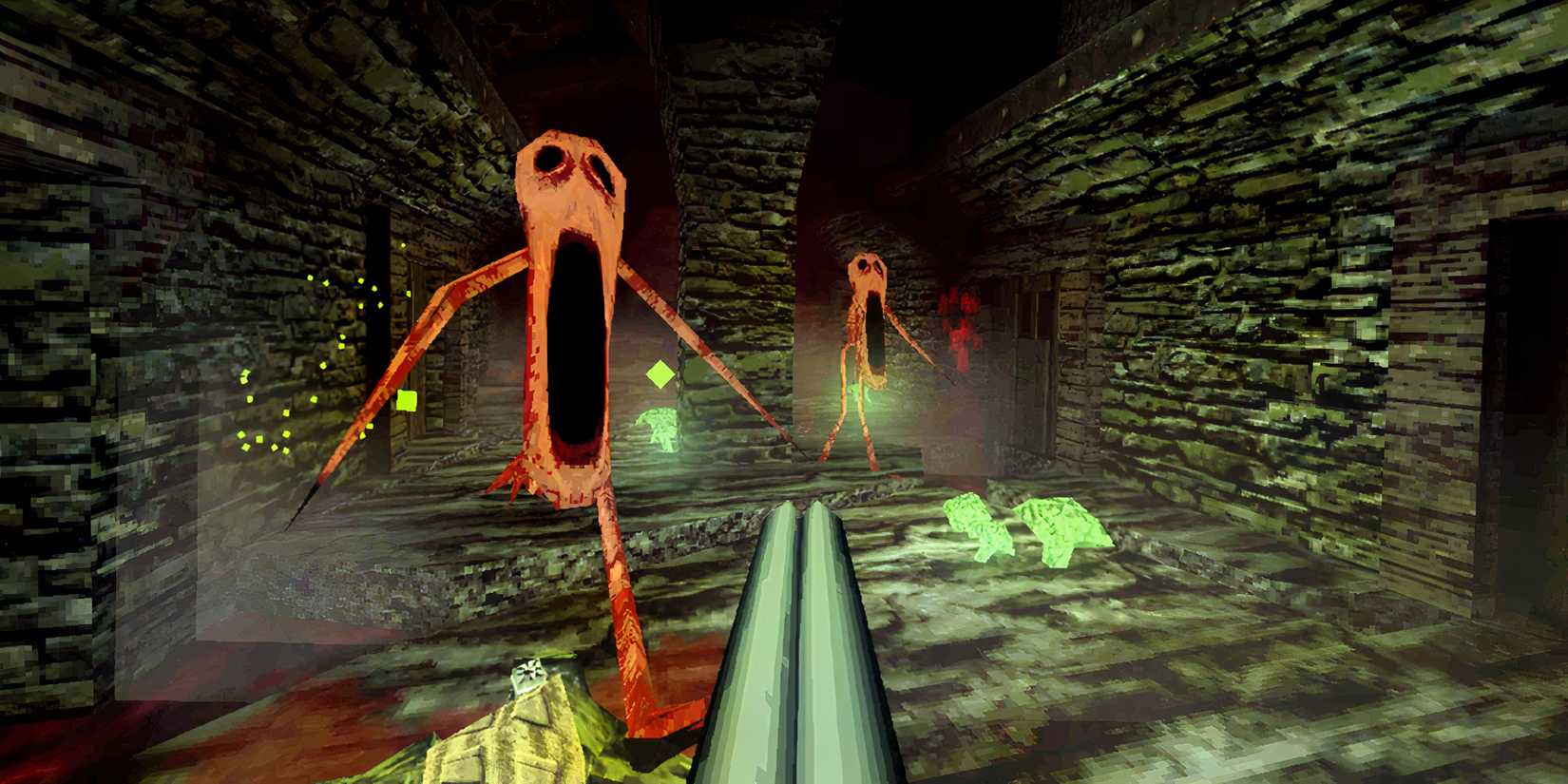 24 Great Story-Driven FPS Games PLayer shoots some eldrich horrors with a shotgun