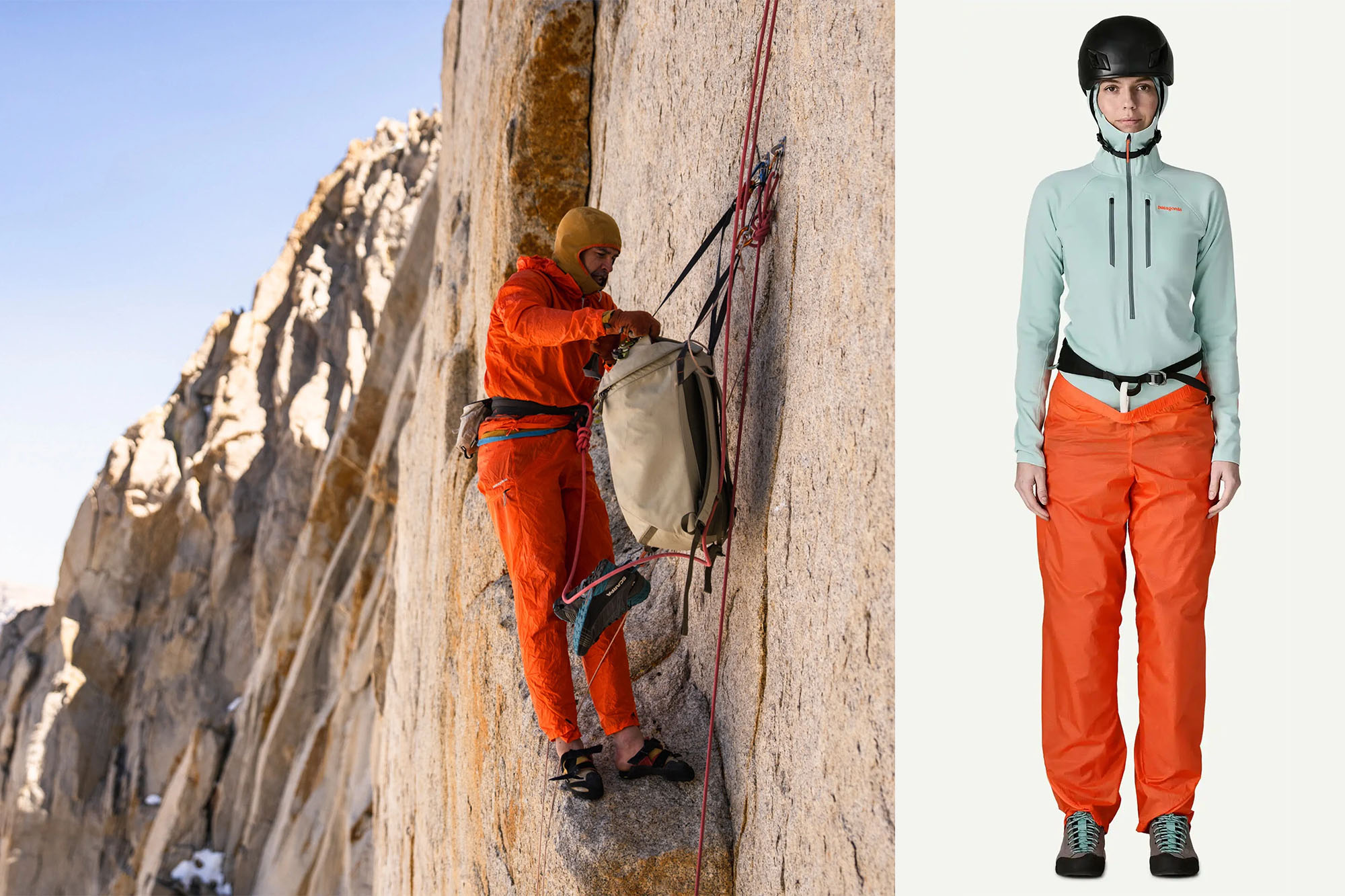 houdini rock pants, jacket