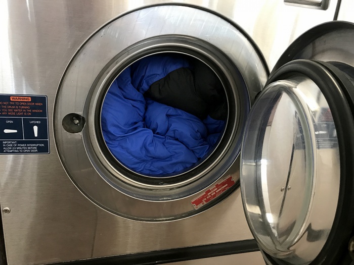 How to wash down sleeping bag