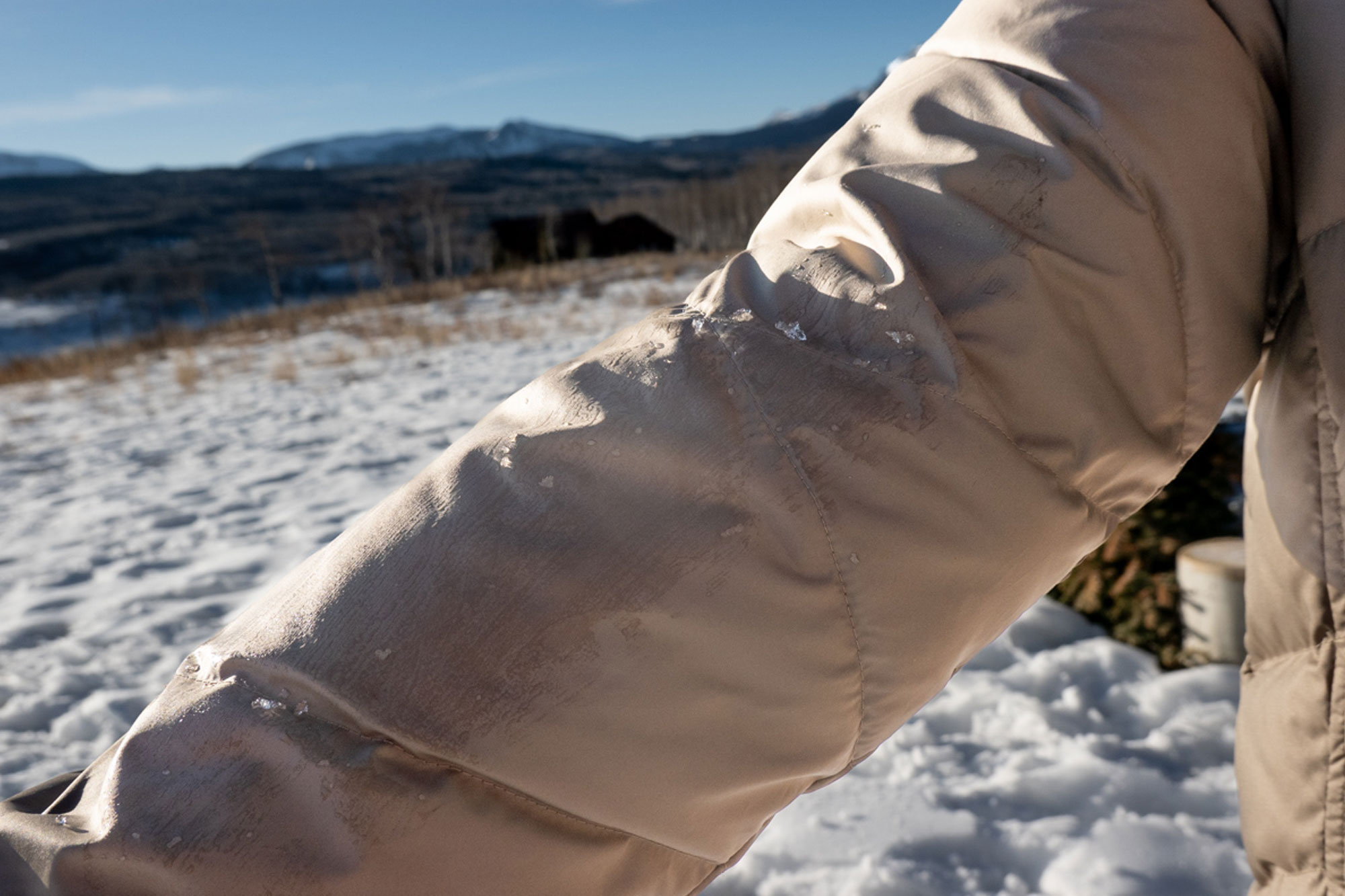 patagonia down with it parka sleeve