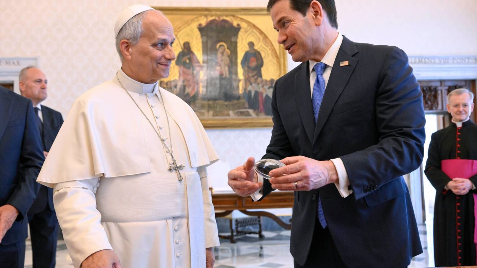 Rubio Makes Fence-Mending Visit to the Vatican After Trump’s Broadsides Against Pope Leo XIV
