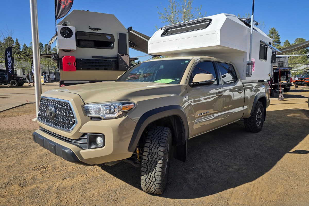 AT Overland Aterra ASI mid-sized slide-in camper mounted on a Toyota Tacoma