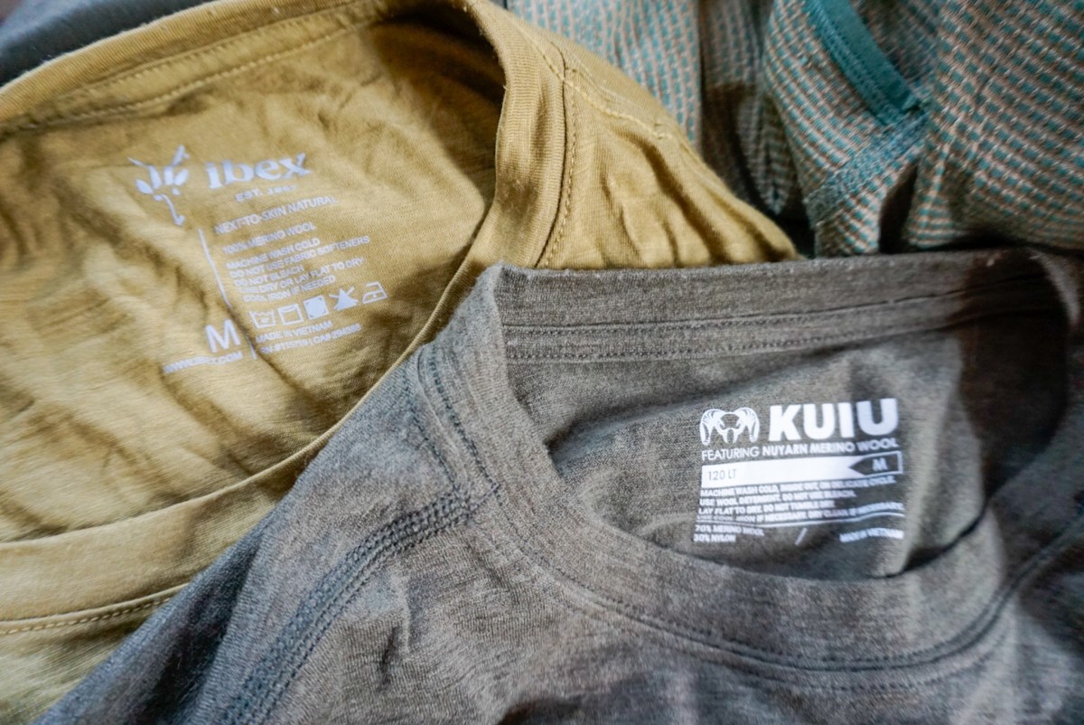 KUIU, Icebreaker, and Allbirds Merino Shirts