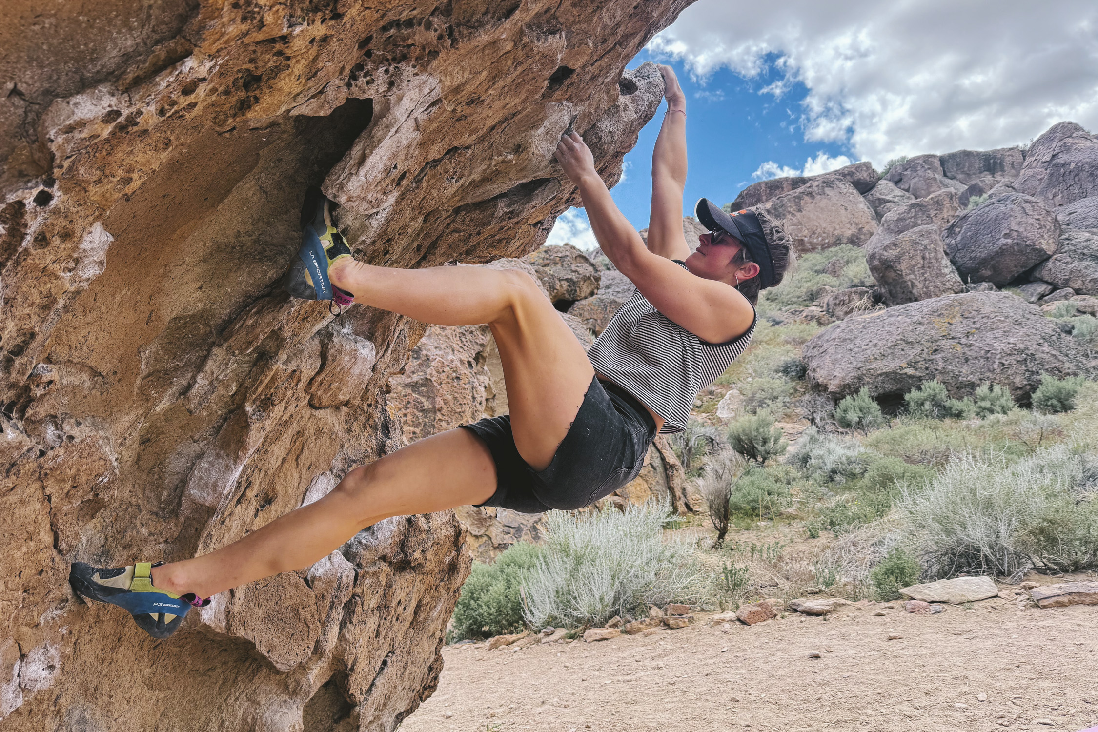La Sportiva Skwama Climbing Shoe in testing