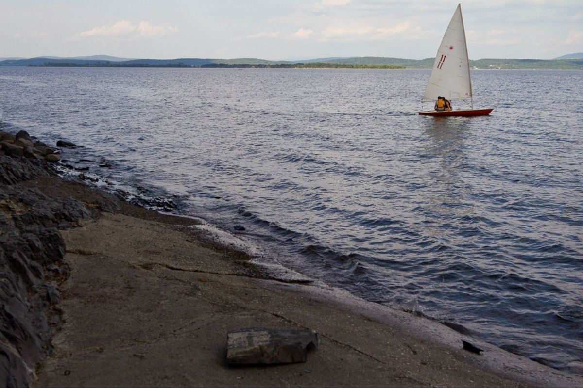 sailboat in lake