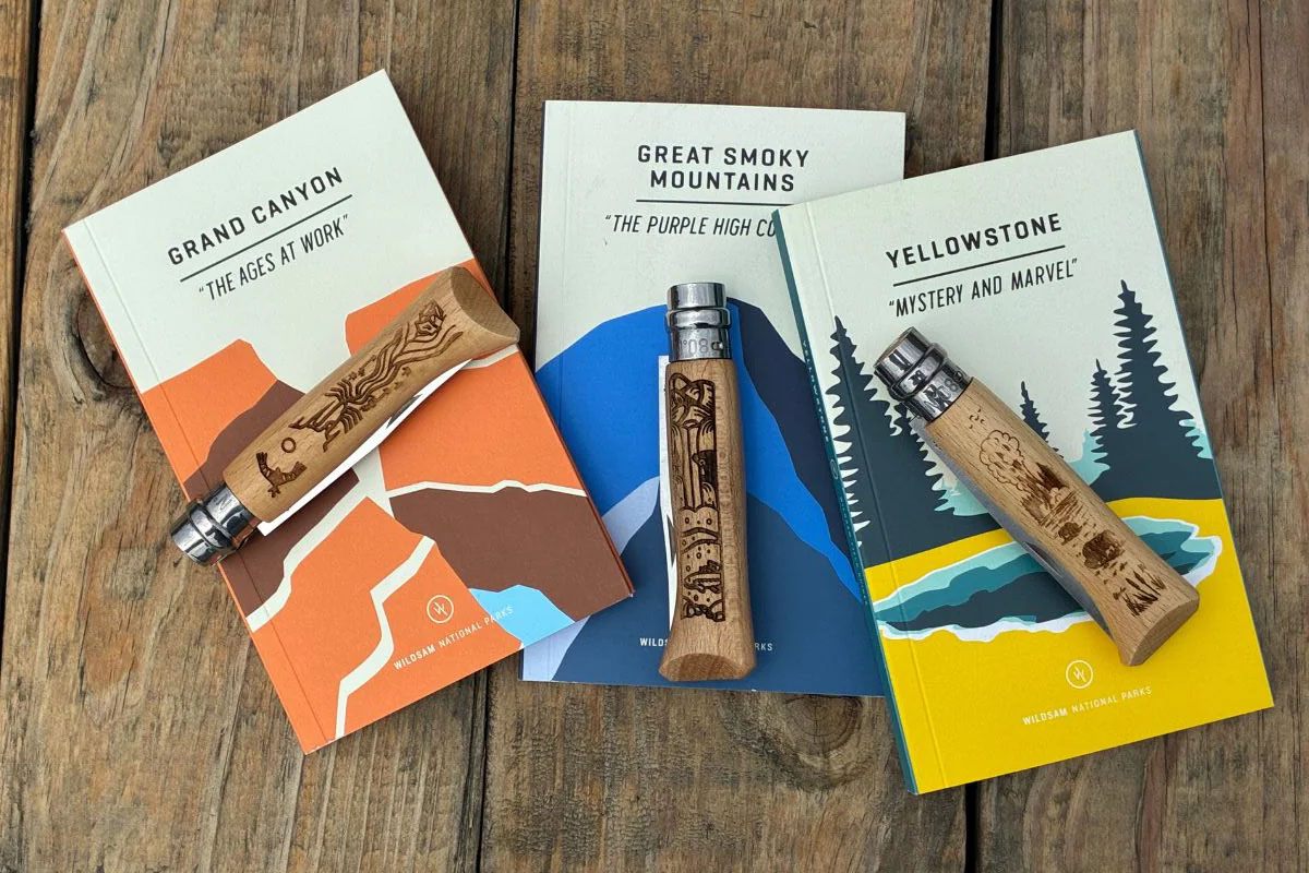 Opinel National Parks Guide knife and book series