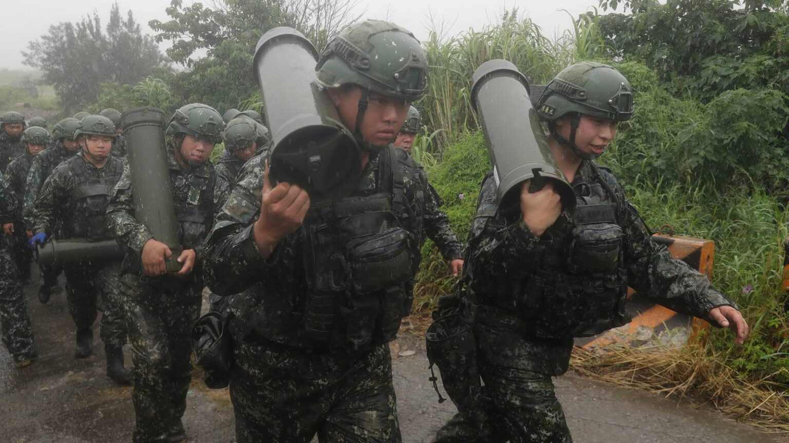 Taiwan Fires Rockets in China’s Direction from a US-Supplied Mobile Launching System in Drill