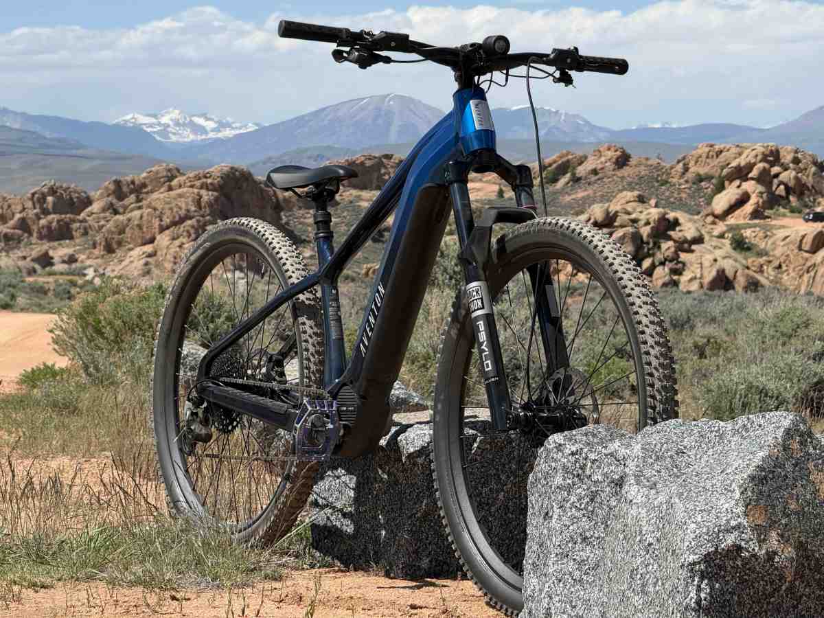 Portrait of the new Aventon Ramblas ADV e-MTB; (photo/Dane Tudor)