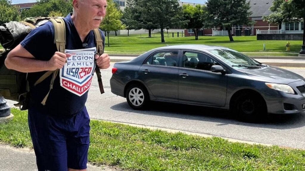 American Legion Commander Walks 250 Miles to Celebrate 250 Years of America