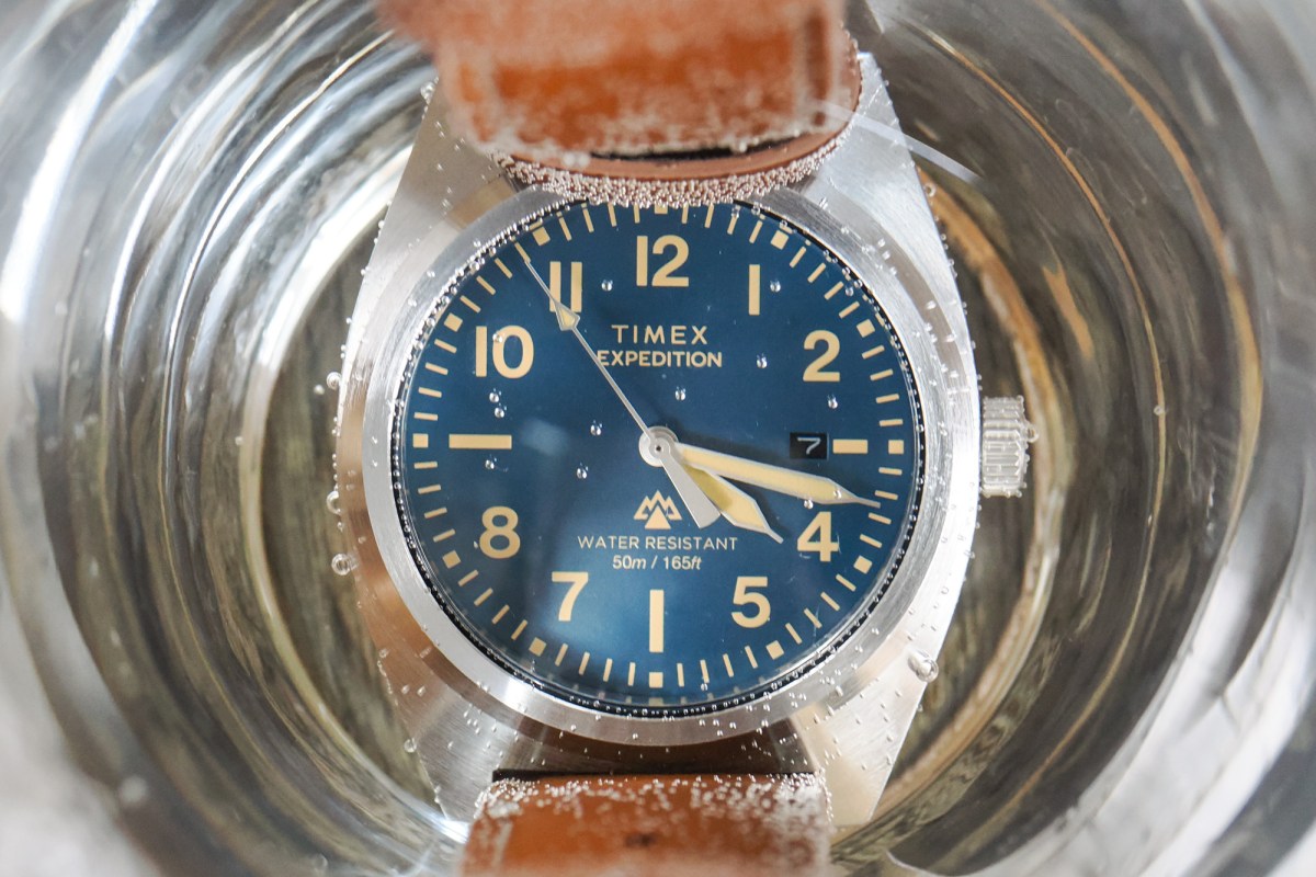Timex Expedition Capstone in water