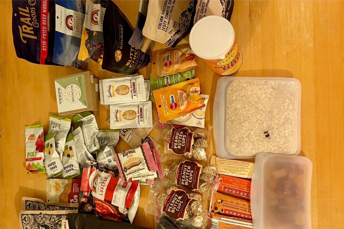 food on table