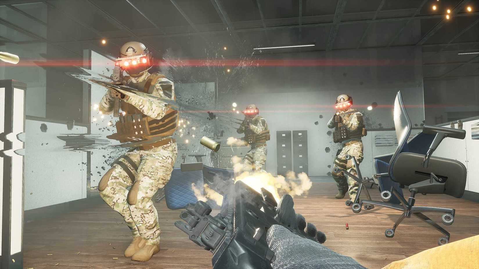 Shooting enemies in Trepang2 (2023)