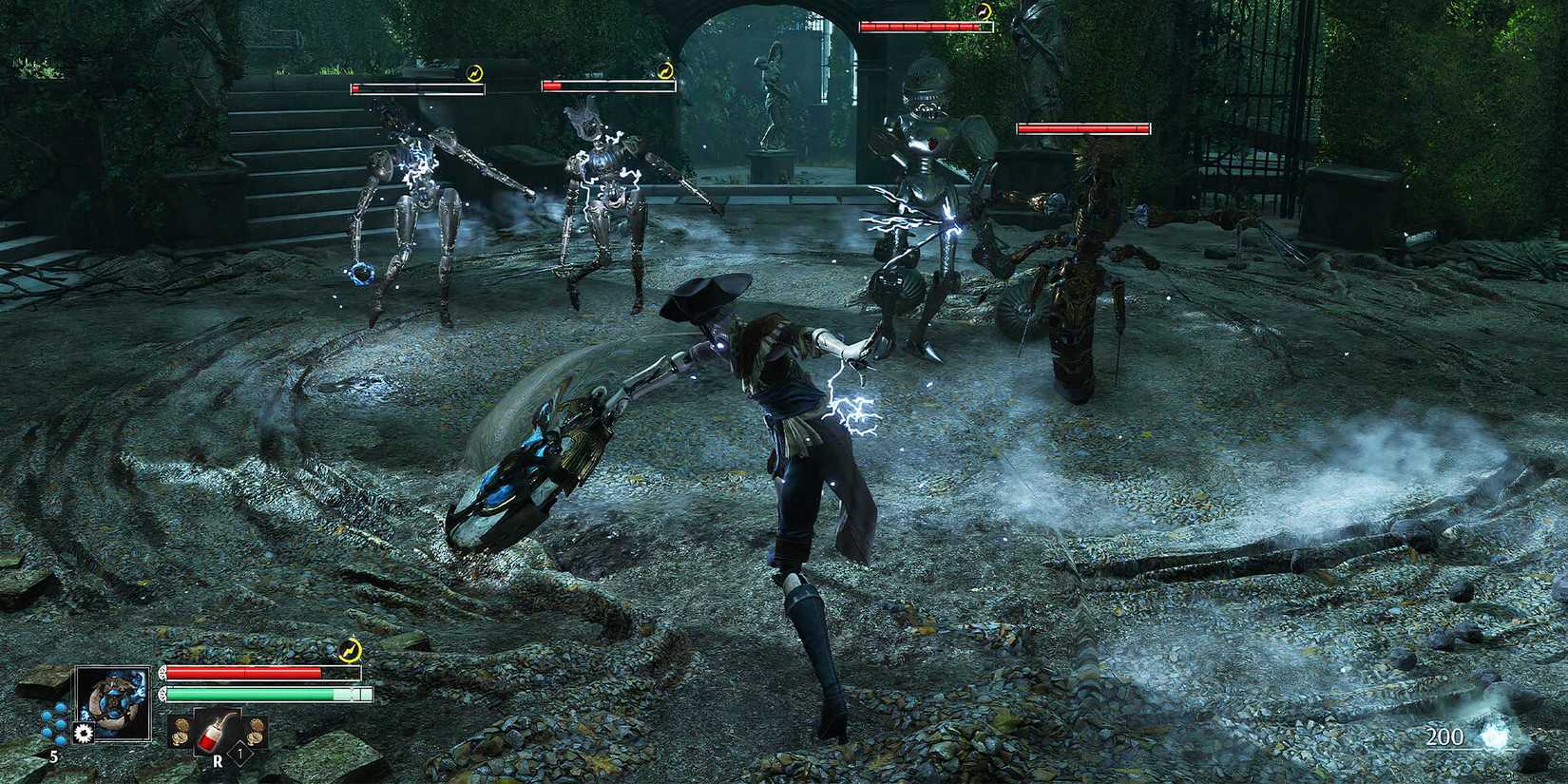 Steelrising combat range