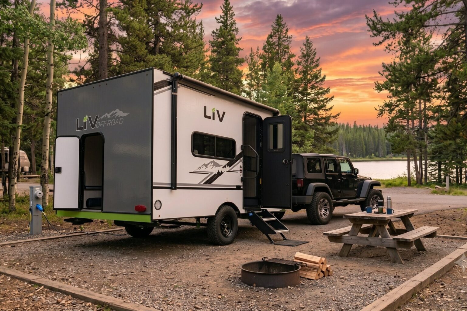 LIV Trailers E-Leaf Ditches Wood & Fiberglass for a Plastic, Electric Camper Future LIV Trailers E-Leaf Ditches Wood & Fiberglass for a Plastic, Electric Camper Future