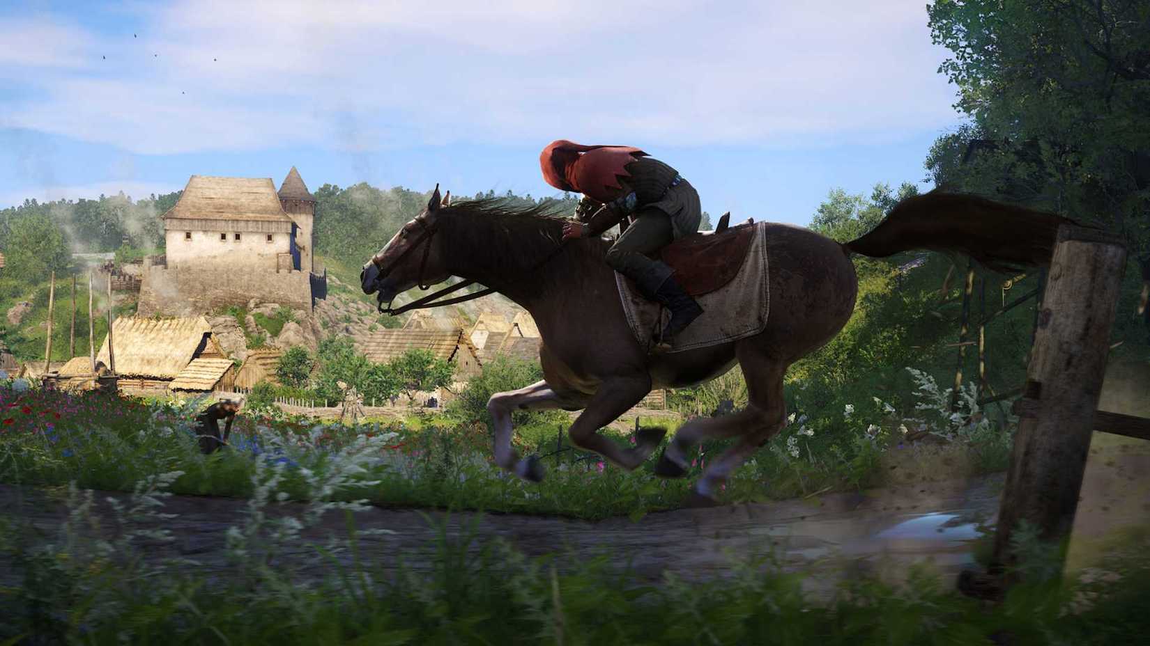 Riding a horse in Kingdom Come Deliverance (2018)