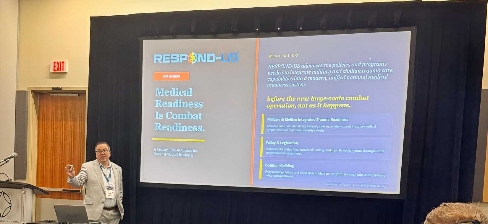 Jonathan Miller, President of RESPOND‑US during a recent presentation. (RESPOND-US).