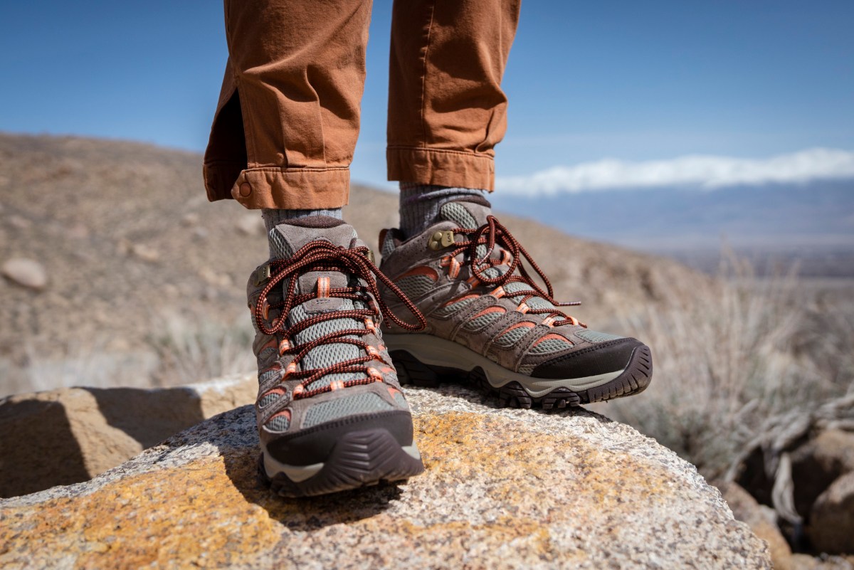 Testing the Merrell Moab 3 Mid Waterproof on a hike above treeline in the Sierra