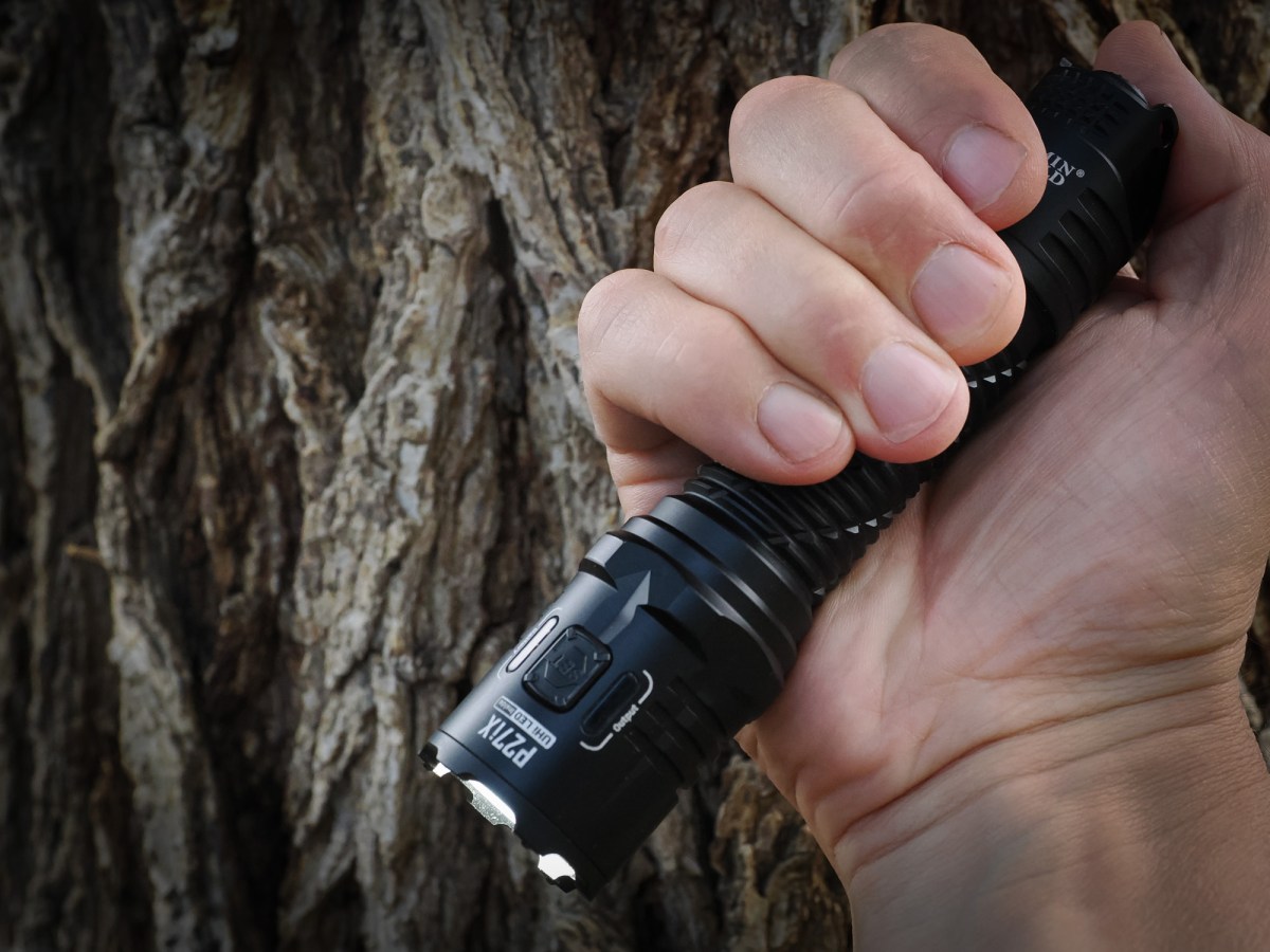 Holding the P27iX in a tactical grip