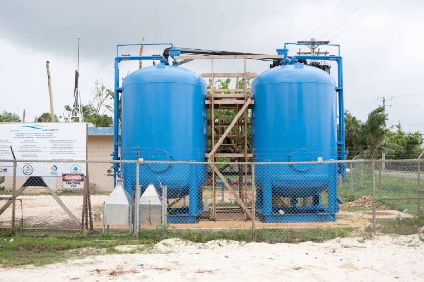 Investigative outlet, The War Horse, shows a permanent water treatment system in Yigo, Guam, where decades of pesticide contamination has been documented. (The War Horse).