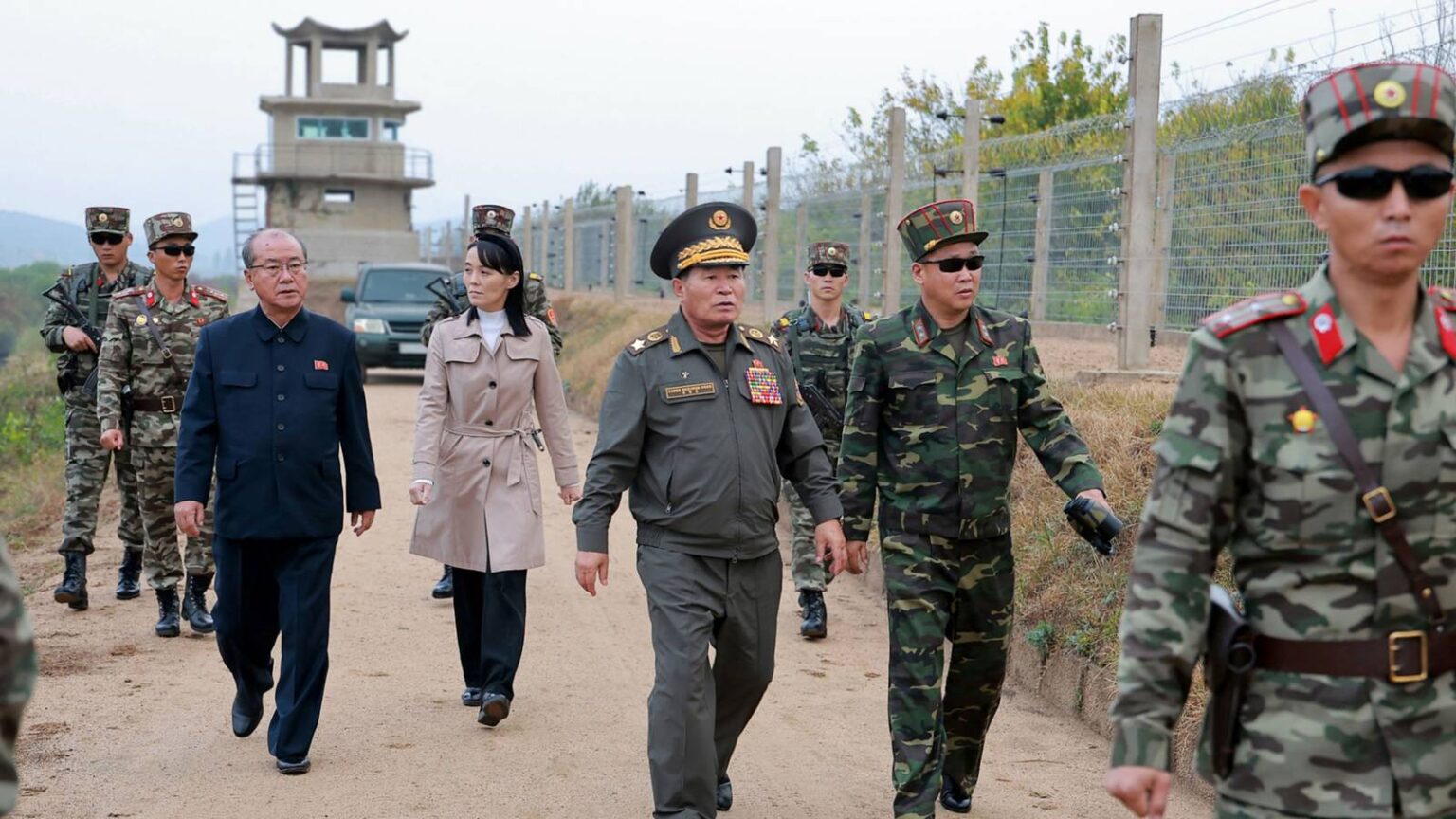 North Korean Leader’s Sister Inspects Border Fortifications as Tensions Rise with the South