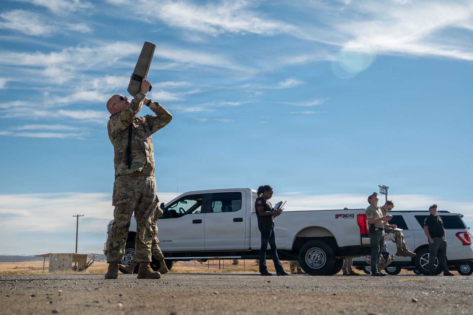 9980502n participate in exercise Drone Day at Beale Air Force Base. (Beale AFB).