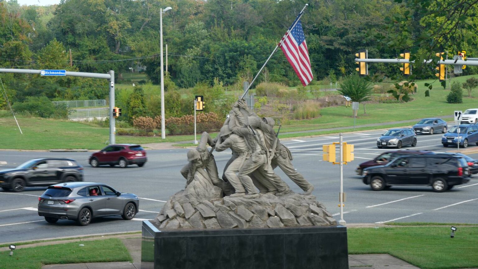 Quantico Iwo Jima Statue Beheaded with Sledgehammer by Alleged Illegal Migrant