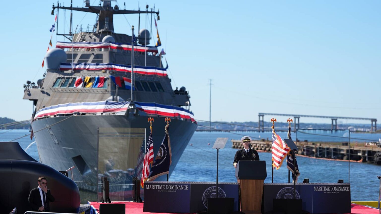 Trump Highlights a Big New Defense Project in Maryland, a Blue State Whose Governor Won’t Be There