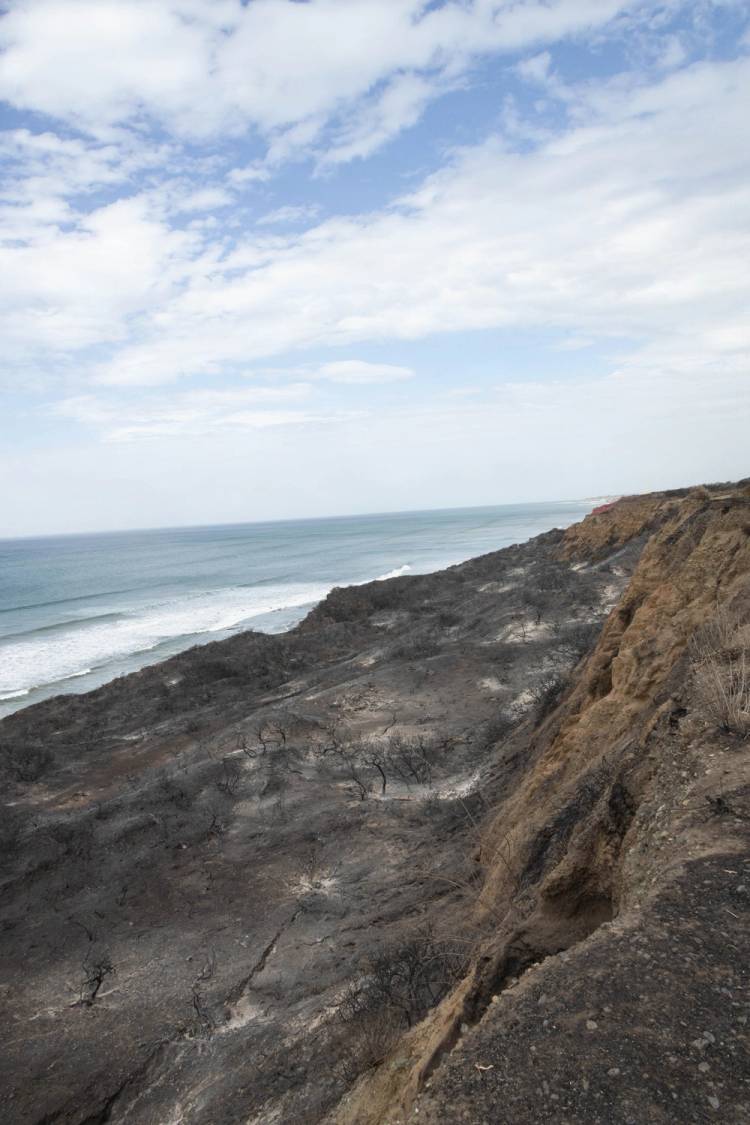Marine Corps. Base Camp Pendleton's mountainous, oceanside terrain made fighting the Henderson Fire challenging. (U.S Marine Corps. photo).