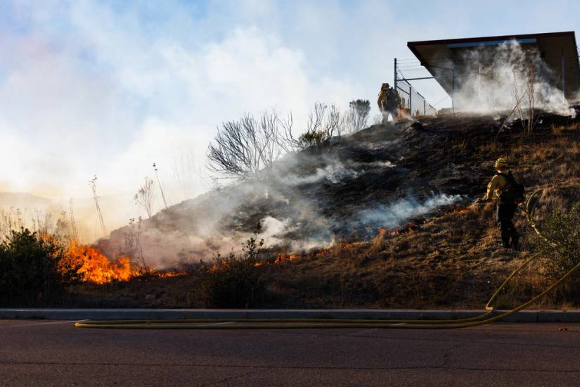 More than 3,200 acres were burned in the Henderson Fire at Camp Pendleton. (U.S. Marine Corps photo).