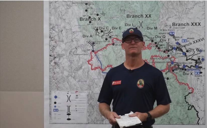 Jeff Shelton, a fire behavior analyst lives in Oceanside, Calif., close to Camp Pendleton where the Henderson Fire was contained in four days. (Facebook).
